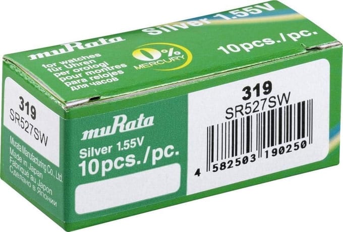 Knoopcel batterijen voor elektronica - 10 stuks zilveroxide 1.55V