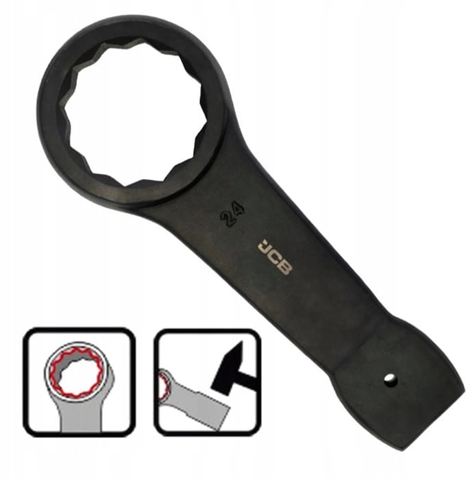 JCB JCB-79324 - Slagmoersleutel - 24mm - Versterkte Constructie - Anti-Vibrerende Handgreep