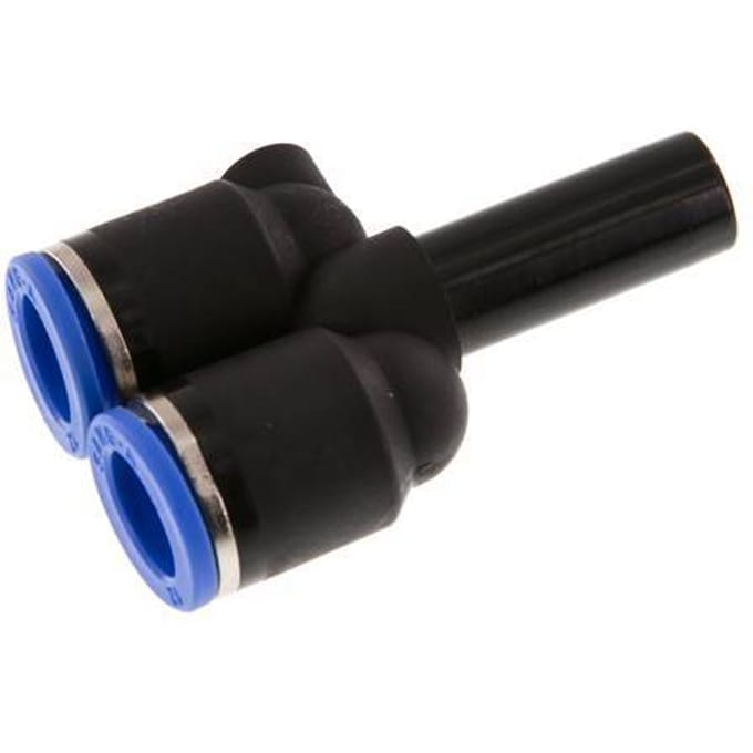 12mm x 12mm Y-koppeling PA 66 Insteekfitting Plug NBR