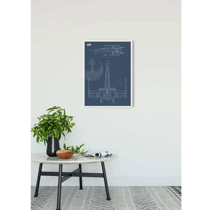Komar Poster Star Wars Blauwdruk X -wing 40 X 50 Cm