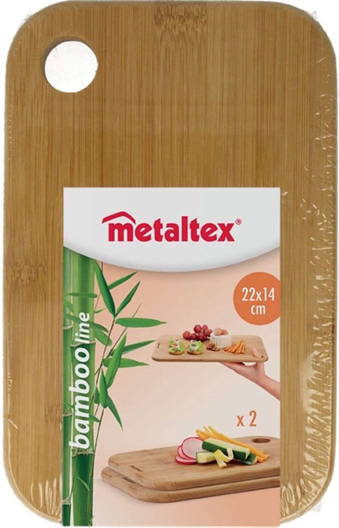 Metaltex Bambooplanken 22X14X1 Cm 2 Stuks
