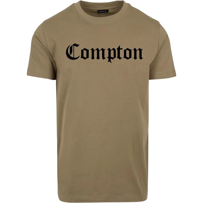 Mister Tee - Compton Heren T-shirt - XS - Olijfgroen
