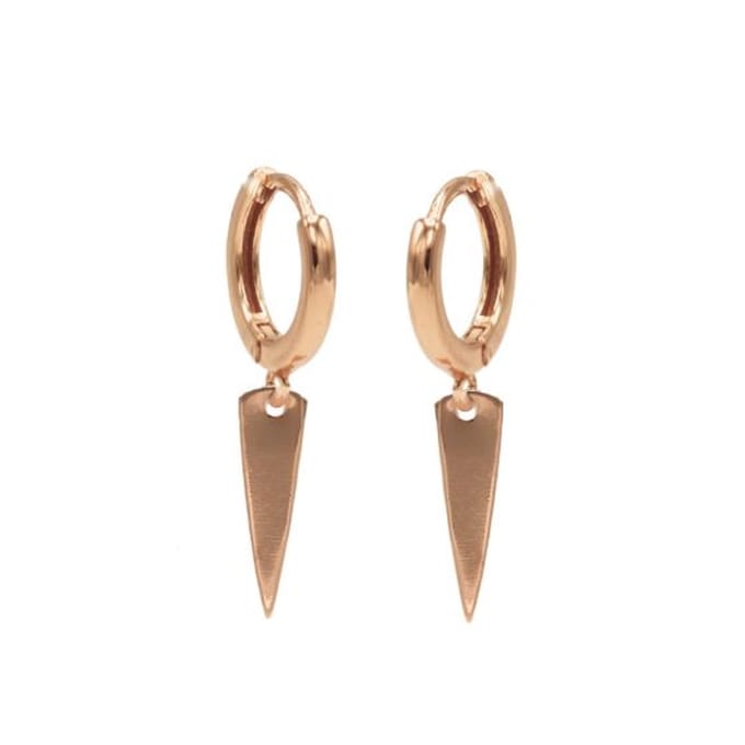 Karma hinged hoops symbool cone rosé gold M1974HIN