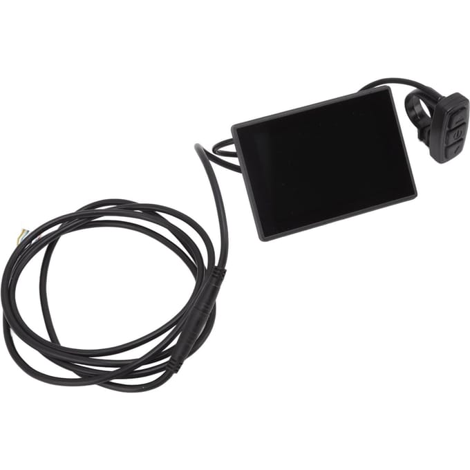 Elektrische Fiets LCD Display Meter 5-pins Waterdichte Interface 1,5m Adapterkabel Kleur LCD Display Paneel 24V 36V 48V black