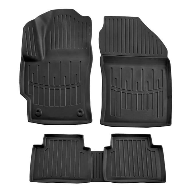 Tapis de sol 3D - SCOUTT - Toyota Corolla (E210) - Caoutchouc Premium - Noir - Sur mesure noir
