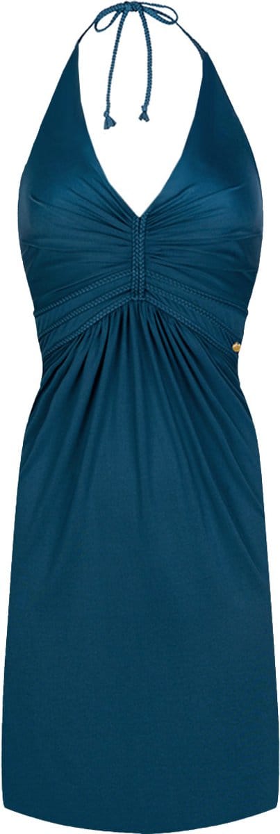 Chic by Lirette - Korte halter jurk Natural - Teal - L SS26