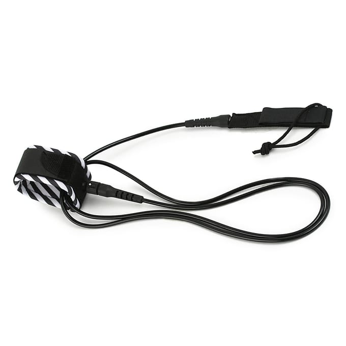 Surf Leash Surfen Surfplank Leash Glad Stalen Draaipunt Surfen Been Touw Paddleboard Leash 6FT 8FT 10FT 6ft zwart