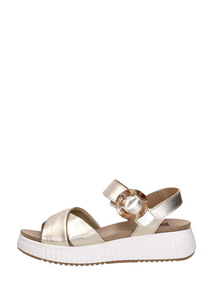 SUB55 Comfort Collection Harper 01 Sandalen Plat - goudkleur - Maat 42