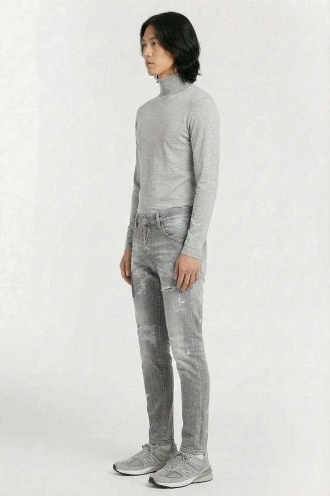 Dsquared2 Jeans 5 Pockets Grey Größe: W44 | Slim Jeans Outlet | Herren | Grau