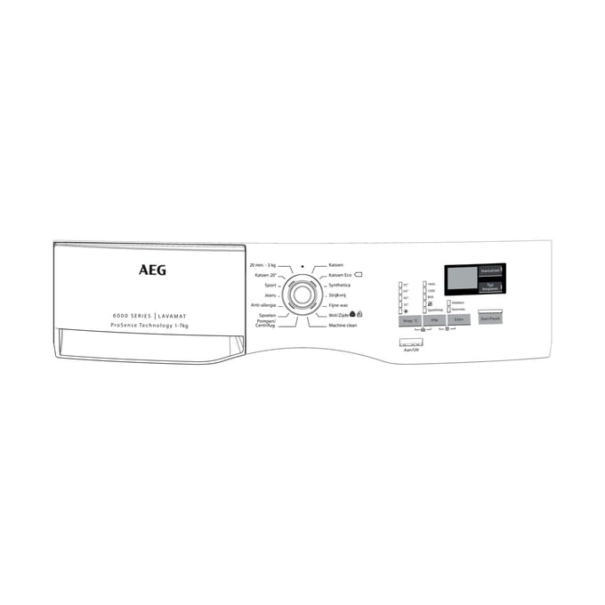 AEG controlepaneel, greeplijst, AEG 140144412016