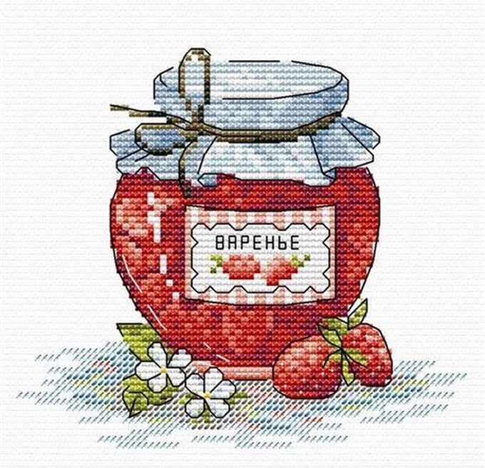 Borduurpakket Pot Jam - Mp Studia
