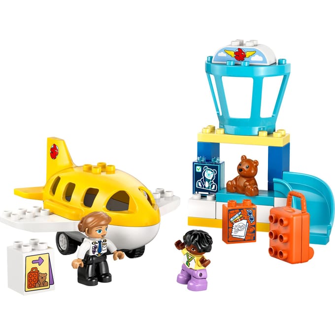 LEGO DUPLO Voor het Eerst op het Vliegveld Educatief Speelgoed voor Peuters 10443