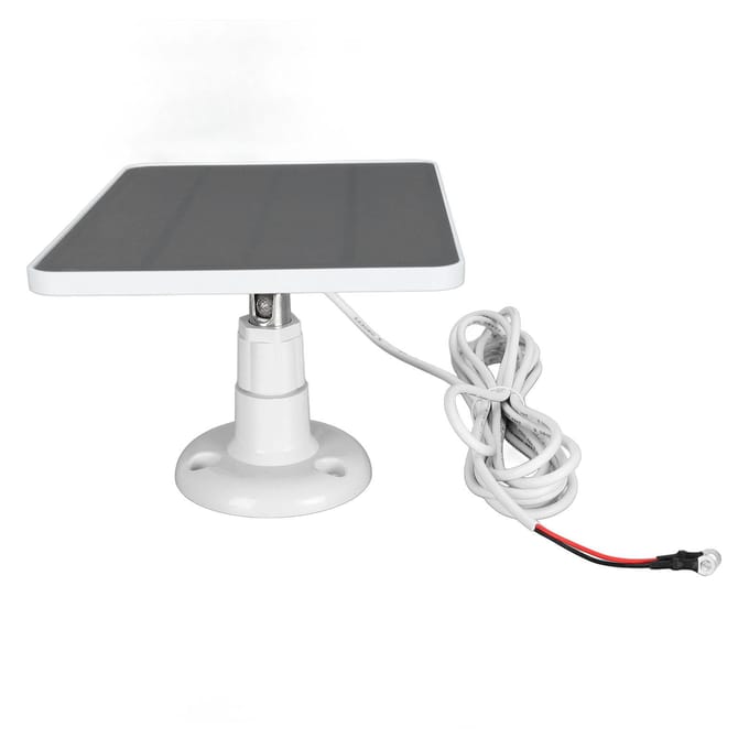 Chargeur de caméra à panneau solaire 10 W pour sonnette vidéo Chargeur de panneau solaire pour sonnette Caméra 2K pour vidéo 4 PlusCSP4W-O-B gray