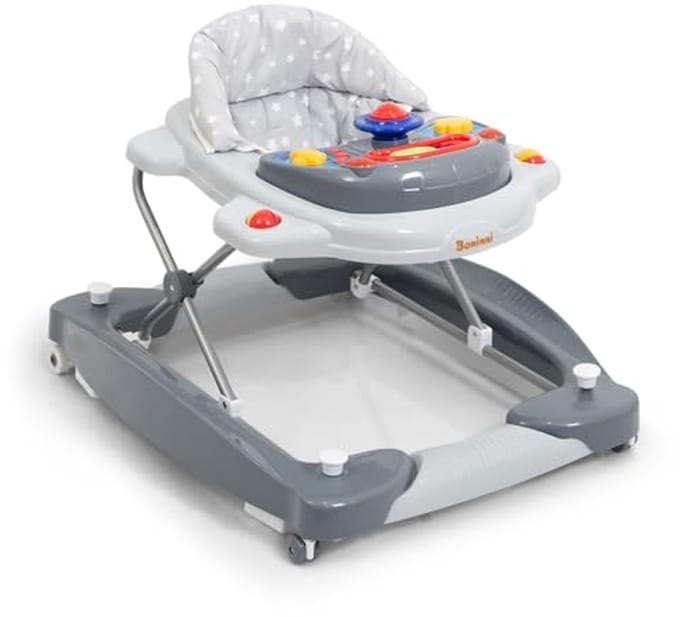 2-in-1 Loopwagen met Schommelfunctie en Speelcentrum voor Baby's - Compact en Verstelbaar