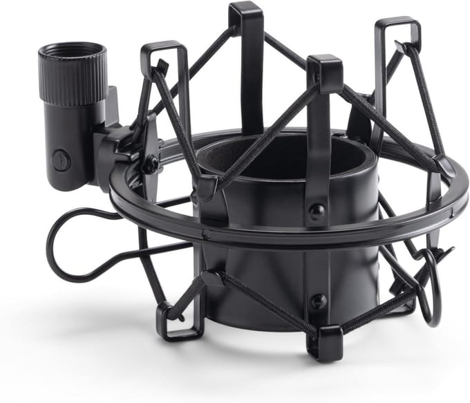 Microfoon Shock Mount - Microfoonhouder Spider - Studio Opnames - Gietijzeren Adapter - 42-48 mm - Zwart