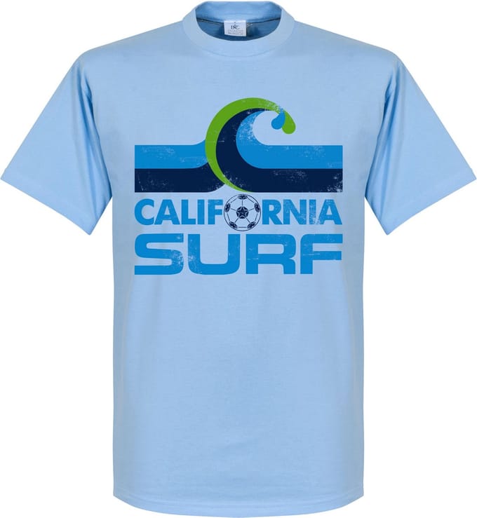 California Surf T-Shirt - Lichtblauw - M