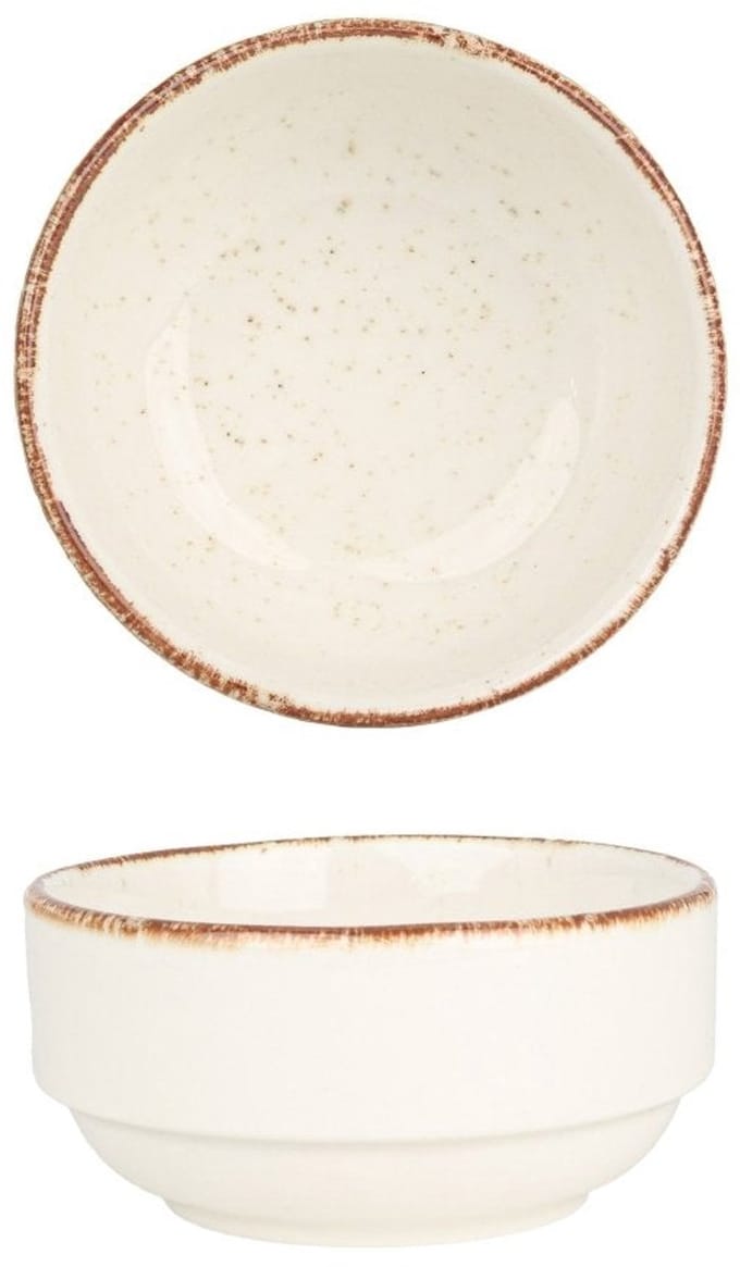Rinart Serveerschaal - Brunilda - Porselein - 10 cm (200cc) - set van 2