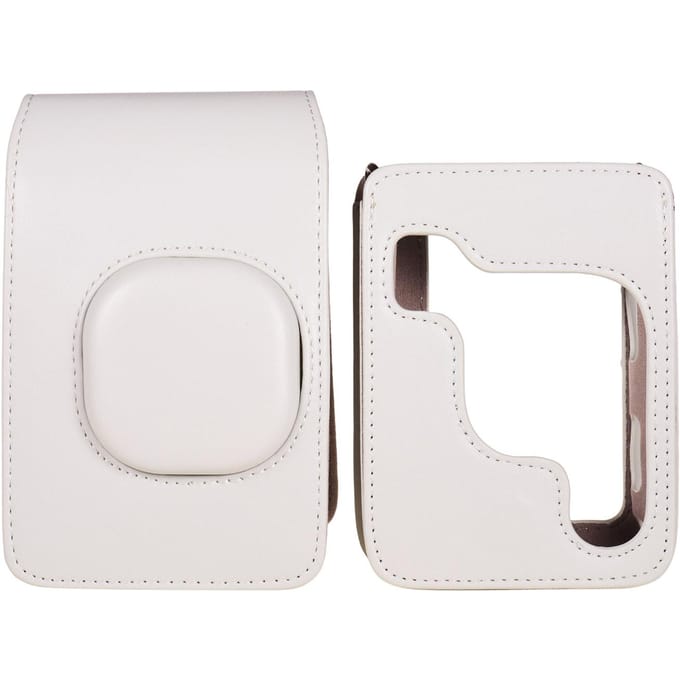Compacte instant cameratas van PU-leer met schouderband, compatibel met Fujifilm Fuji