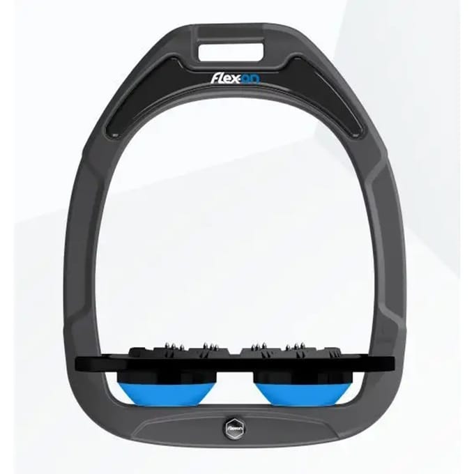 Platte Ultra Grip Beugels Antraciet/Zwart/Blauw Flex-On Green Composite