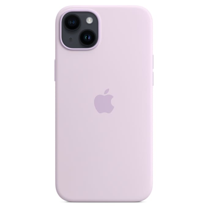 Silicone Backcover MagSafe voor de Apple iPhone 14 Plus - Lila