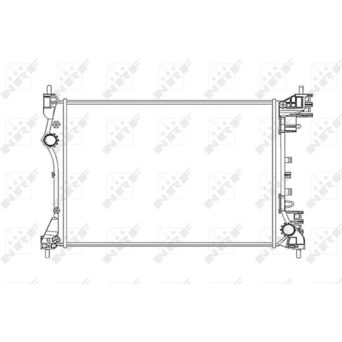 Radiator, motorkoeling NRF 53834
