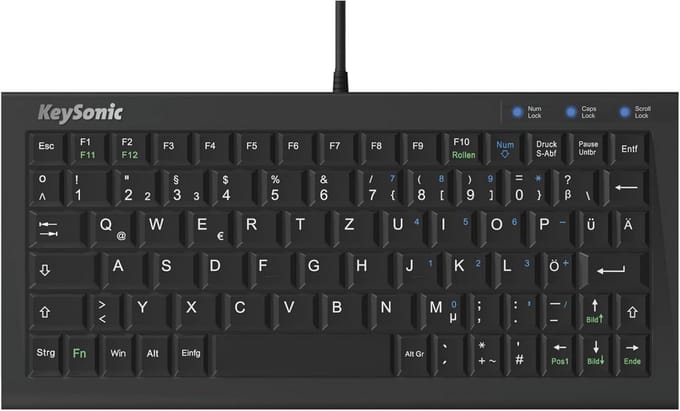 Extra Klein Toetsenbord met USB-kabel - Ideaal voor Beperkte Ruimte