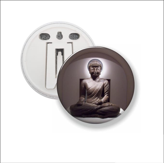 Button Met Clip - Budah