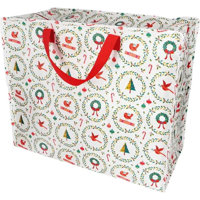 Jumbo storage bag - Classic Christmas Wit - Rex London