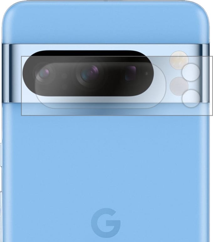 Camera Lens Protector Geschikt voor Google Pixel 8 Pro - Extra Sterk - Camera Screenprotector Beschermglas - Gehard Glas - Tempered Glass - Screen Protector
