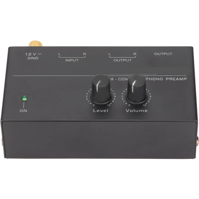 PP500 Phono Voorversterker Lage Ruis Stereo RCA Ingang RCA Uitgang Knopbediening Mini Platenspeler