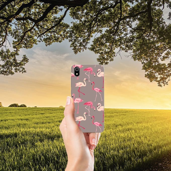 Xiaomi Redmi 7A TPU Hoesje Flamingo