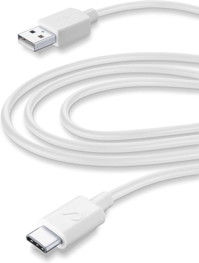 Cellular Line Usb kabel, usb-a naar usb-c 3m, wit