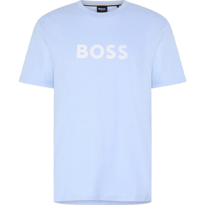 Boss Heren Hbw Logo T-Shirt (Lichtblauw)