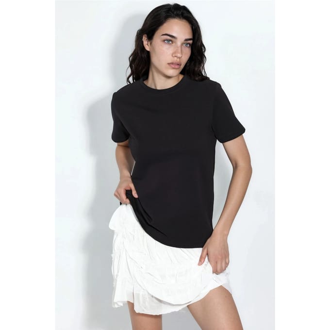 Effen Ronde Hals T-Shirt