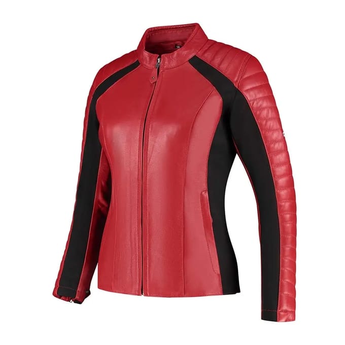 Leren motorjack voor vrouwen Rusty Stitches Jack Donna