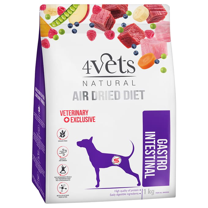 Voordeelpakket: 2x1kg 4vets Natural Canine Gastro Intestinal droog hondenvoer