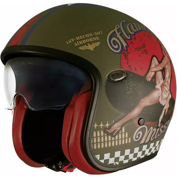 Jet motorhelm Premier Vintage PU