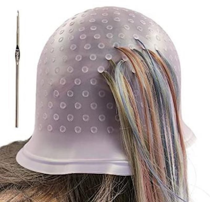 Guardian Beauty Haar Highlight Cap - Met Ijzeren Haak - Roze - Magicap Herbruikbare Haarkleur Cap - Highlighting Tipping Cap