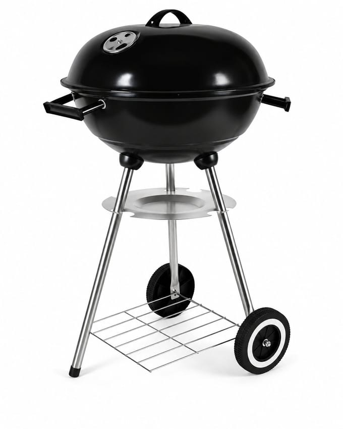 BBQ - Bol - Groot - ø44 x 70 cm - Staal - incl wielen