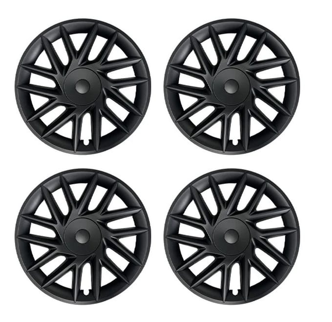 Tesla Model 3 Highland Photon Wieldoppen Set 18 inch – Mat Zwart - Exterieur Accessoires
