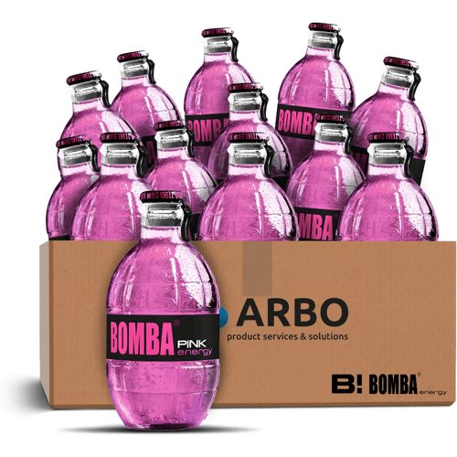 Bomba Energy Roze energiedrank (12 x 250 ml)