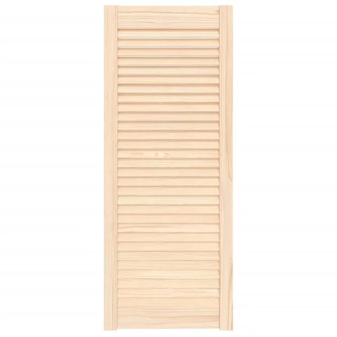 vidaXL - Kastdeur - met - lamellen - 99,3x39,4 - cm - massief - grenenhout