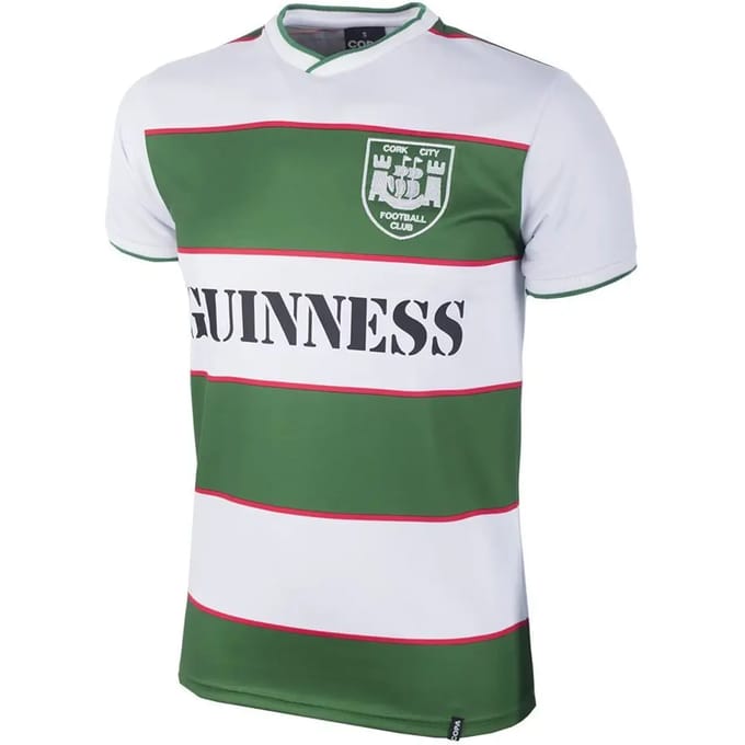 COPA - Cork City FC 1984 Retro Voetbalshirt - Heren - Wit - Groen - M