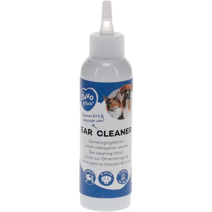 Oorlotion voor honden en katten Duvoplus