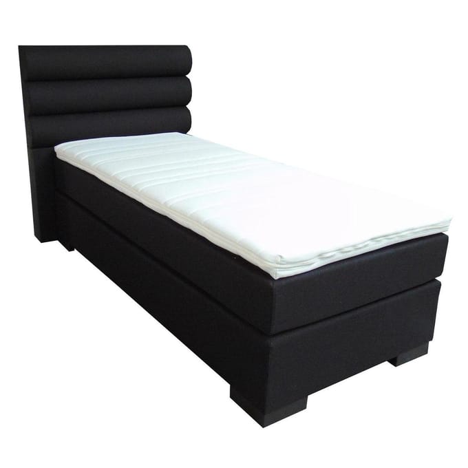 Slaaploods.nl Romance - Boxspring inclusief matras - 90x200 cm - Zwart