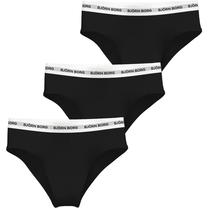 Damesslip met hoge taille Björn Borg Logo Brief (x3)