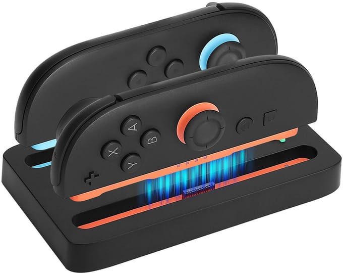 OneGamer® - Oplaadstation - Geschikt voor Nintendo Switch 2 - voor 2 Joy-Cons - Draagbaar