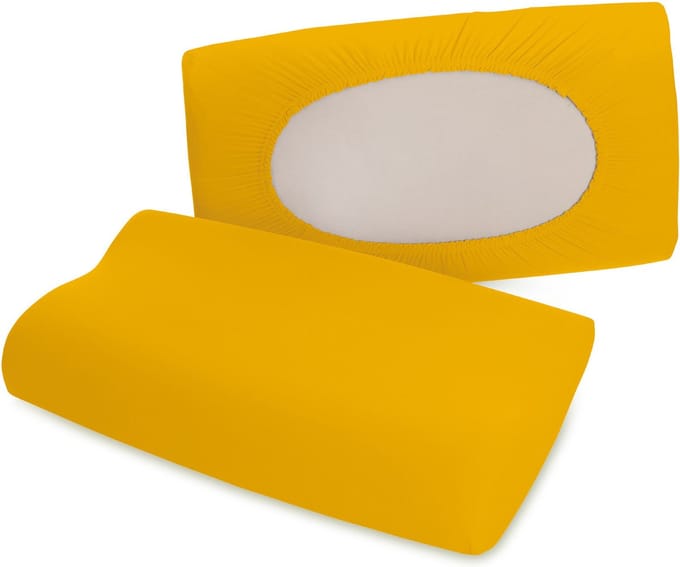 Schlafgut Pure flexible Kussensloop S-XL 196 Yellow Deep