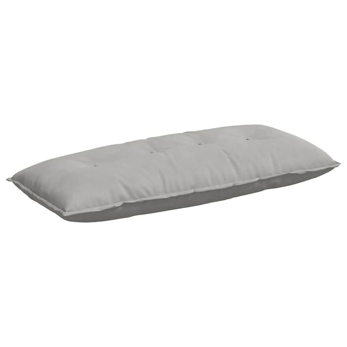 vidaXL - Rugkussen - Lichtgrijs - 120 - x - 50 - cm - Microvezel - Stof
