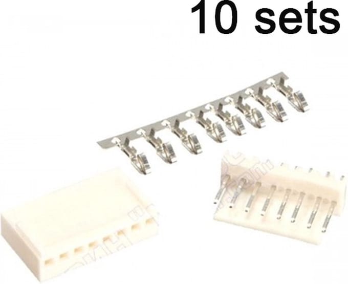 KF2510-8P 8pin Connector set recht 10 sets